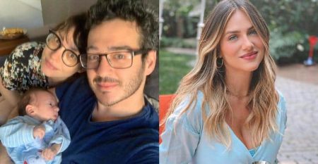 Marcos Veras compartilha fotos inéditas com o filho e Giovanna Ewbank reage