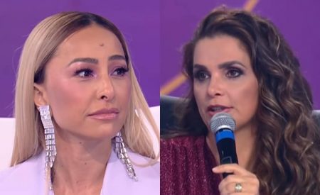 Sabrina Sato não perdoa e dá invertida em Luiza Ambiel na Record