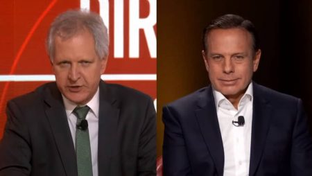 Ao vivo, João Doria dá patada em Augusto Nunes após pergunta sobre vacina