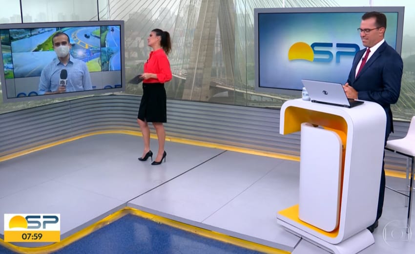 Repórter comete gafe e chama por Gloria Vanique ao vivo na Globo