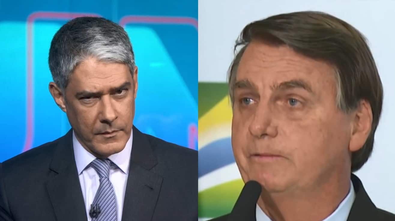William Bonner dá puxão de orelha em Bolsonaro no Jornal Nacional