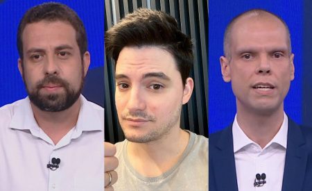 Felipe Neto declara apoio a Boulos, recebe mensagem de Covas e reage
