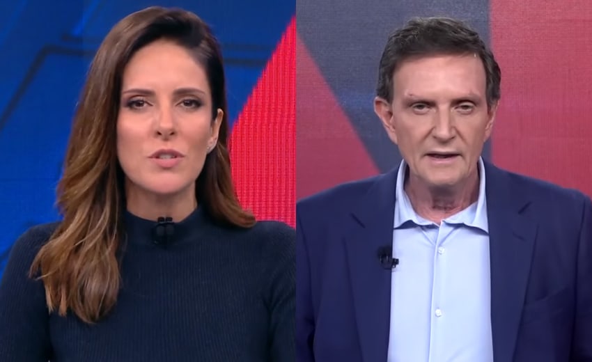 Marcelo Crivella ataca a Globo na CNN Brasil e Monalisa Perrone dá puxão de orelha