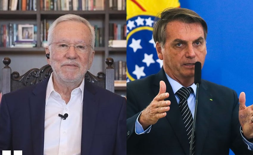 Alexandre Garcia festeja aniversário, recebe Bolsonaro e polemiza sobre pandemia