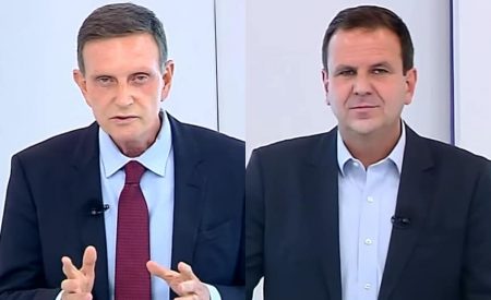 Na Band, Crivella volta a atacar a Globo e Paes lembra da Record