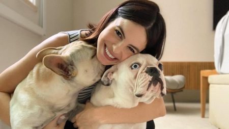 Sthefany Brito explica como cães de estimação lidam com seu bebê recém-nascido