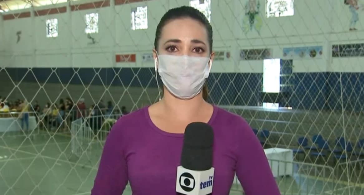 Repórter da Globo chora ao vivo ao noticiar tragédia em Taguaí