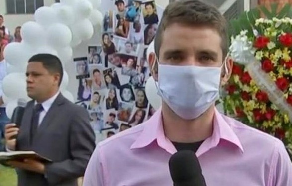 Repórter chora ao vivo na Globo durante reportagem sobre tragédia