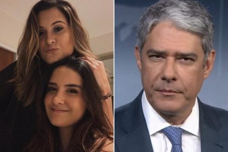 Discreta, filha de William Bonner causa ao surgir com maiô ousado