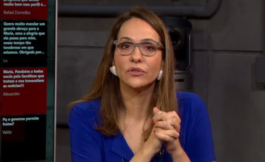 Maria Beltrão emociona com discurso na GloboNews sobre vacina na Europa