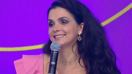 Luiza Ambiel fica constrangida ao ser questionada sobre affair com Fábio Jr.