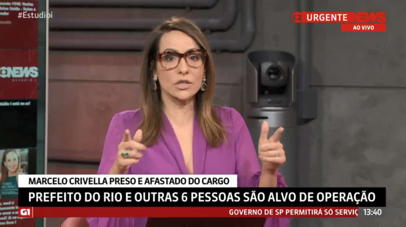GloboNews dá show com cobertura da prisão de Crivella