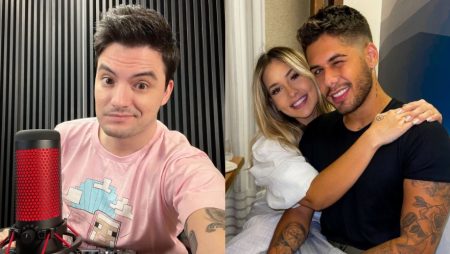 Felipe Neto se assusta ao descobrir que Virgínia Fonseca namora Zé Felipe