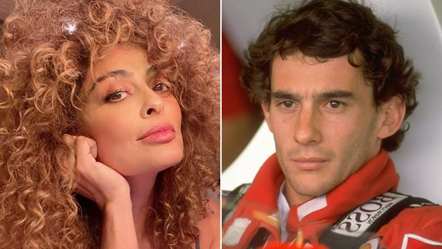 Juliana Paes e Ayrton Senna