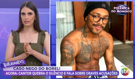 Chris Flores comenta caso Duda Reis x Nego do Borel e tritura funkeiro no SBT