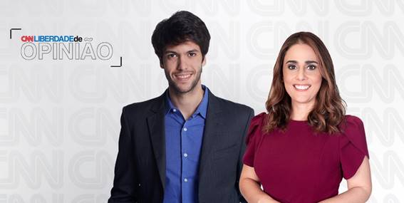 Caio Coppolla e Rita Lisauskas estreiam no Liberdade de Opinião, da CNN Brasil