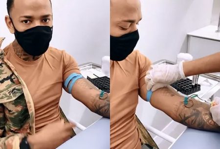 Nego do Borel exibe exame e nega ter transmitido HPV para Duda Reis