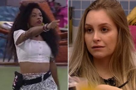 BBB 2021: Lumena flagra Carla Diaz olhando para ela e tira satisfações