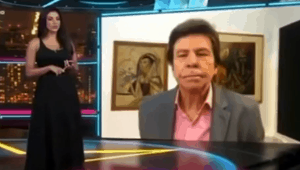 Nelson Rubens troca farpas ao vivo com apresentadora do TV Fama