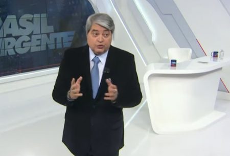 Datena ouve alarma ao vivo no Brasil Urgente e toma grande susto