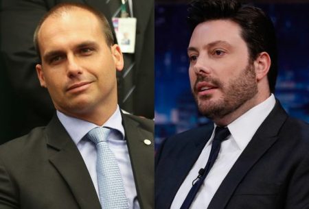 Eduardo Bolsonaro toma partido em polêmica com Danilo Gentili e o declara de “esquerda”