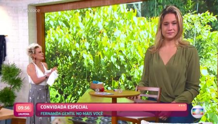 Fernanda Gentil aparece no antigo estúdio de Ana Maria Braga e chora