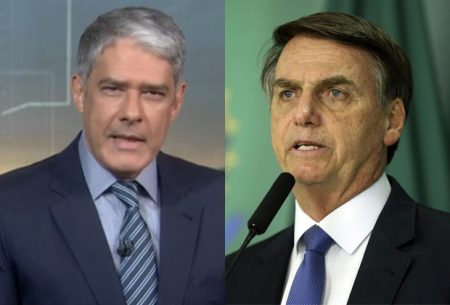 No JN, William Bonner quebra o protocolo e ironiza pedido de Bolsonaro à China