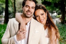 Renata Dominguez e Leandro Gléria se casam em São Paulo e fotos são divulgadas