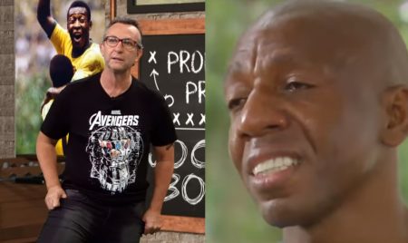 Ao vivo, Neto interrompe programa e chora ao descobrir história de Amaral
