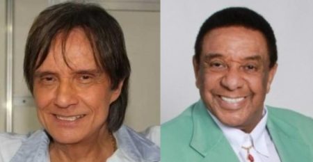 Roberto Carlos posta registro raro ao lado de Agnaldo Timóteo e lamenta morte do cantor