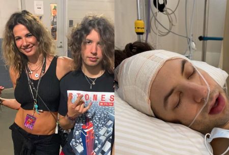 Filho de Luciana Gimenez surge na cama de hospital após passar por cirurgia