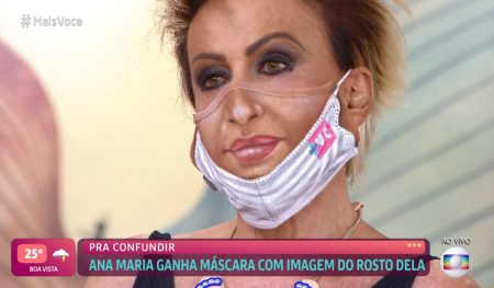 Ana Maria Braga usa máscara diferente no Mais Você e vira meme na web