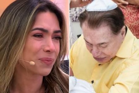 Patricia Abravanel está sem ver Silvio Santos há meses e chora ao vivo no SBT