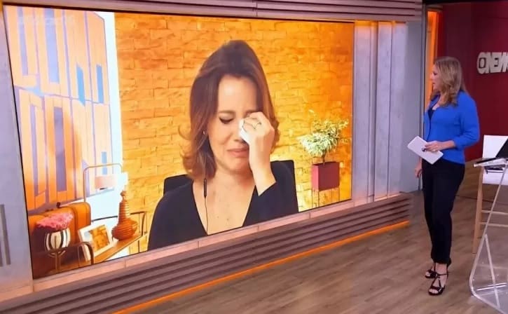 Natuza Nery chora na GloboNews ao falar de crianças que perderam os pais à Covid-19