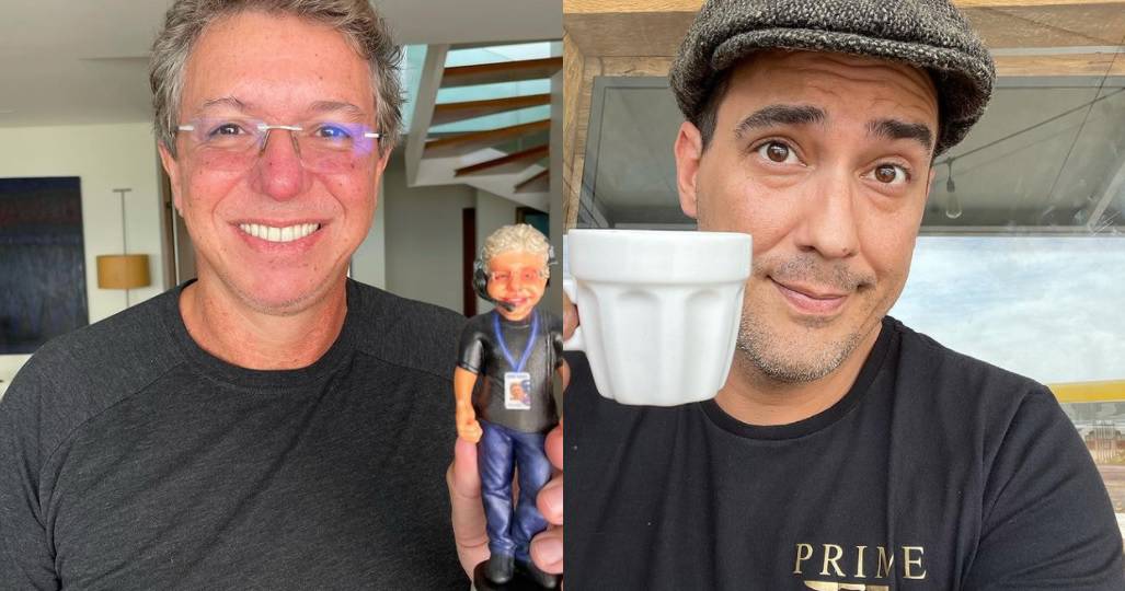 Boninho aparece cuidando de André Marques nos bastidores do No Limite