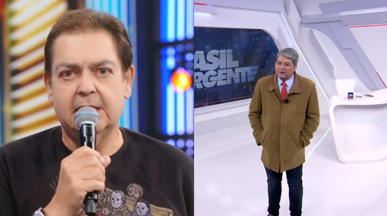 Fausto Silva aparece em programa de Datena e celebra aniversário da Rádio Bandeirantes