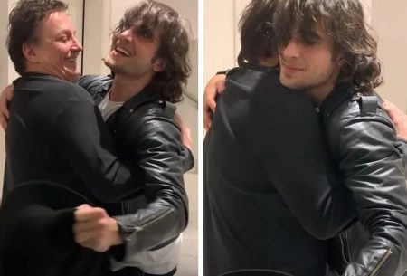 Fábio Jr emociona ao mostrar reencontro com Fiuk