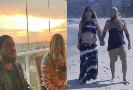 Grávida de gêmeas, Bruna Surfistinha ganha declaração do noivo