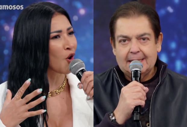 Simaria comete gafe e é corrigida por Faustão ao vivo na Globo