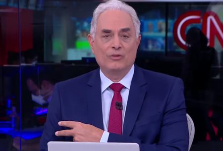 Vacinado, William Waack retorna a estúdio da CNN e desabafa: “Me sinto de volta à vida”