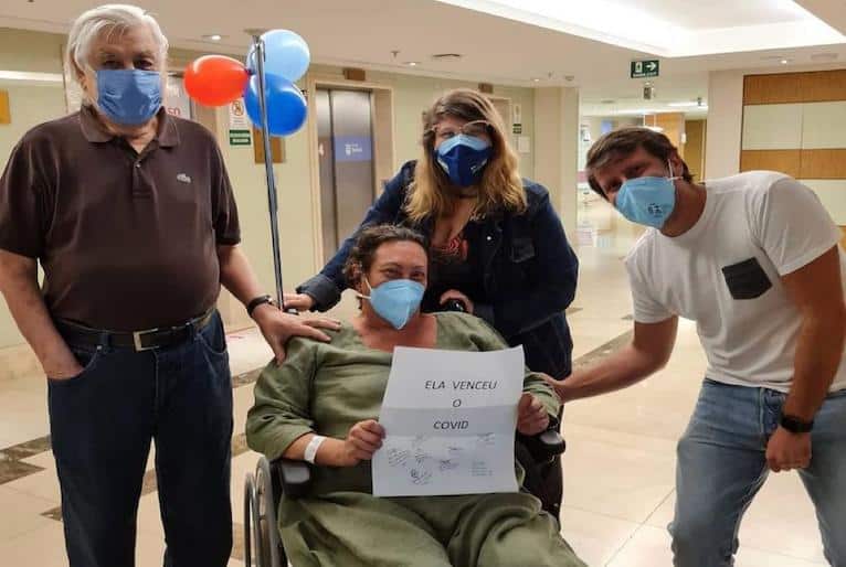 Filha de Nicette Bruno, Bárbara Bruno vence a covid e recebe alta de hospital