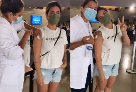 Kelly Key toma vacina contra Covid-19 e fala sobre doença autoimune