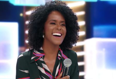 Maju Coutinho surpreende Faustão com desabafo no Domingão e faz agradecimento
