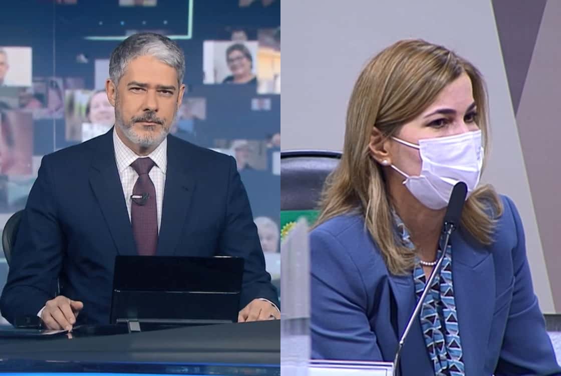 Com Capitã Cloroquina na CPI, Jornal Nacional supera os 30 pontos