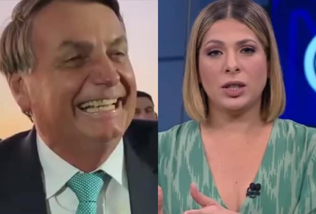 Bolsonaro surpreende e ataca Daniela Lima para apoiadores: “Quadrúpede”