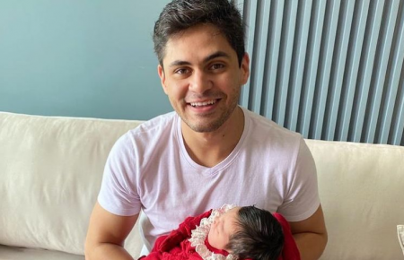 Lucas Veloso se derrete pela filha e celebra novo projeto profissional