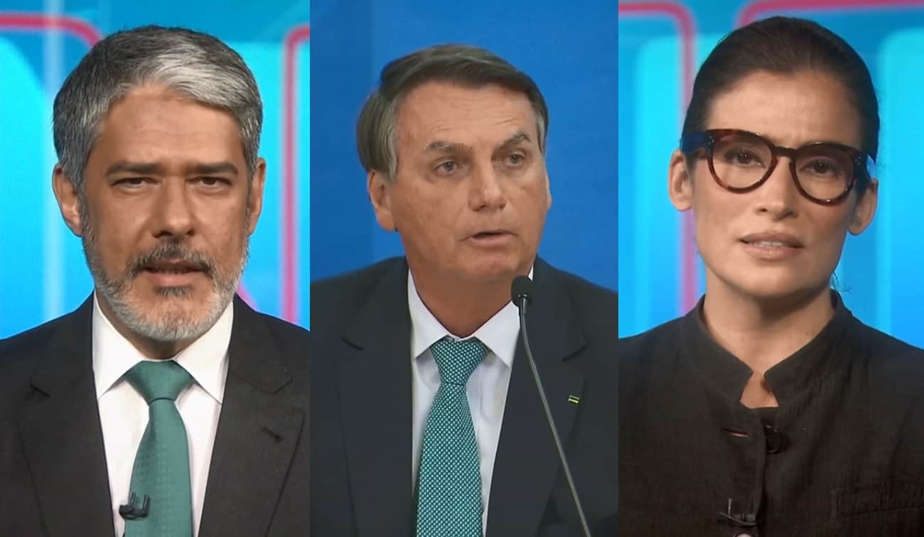No JN, William Bonner e Renata Vasconcellos dão choque de realidade em Bolsonaro