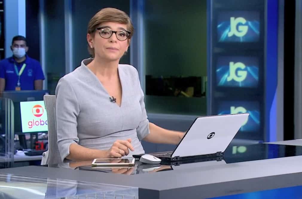Renata Lo Prete se emociona ao noticiar morte de colega da Globo