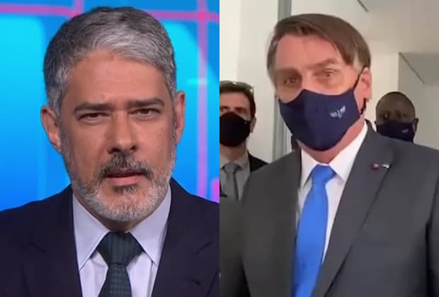 No JN, Globo defende repórter atacada por Bolsonaro e o chama de descontrolado