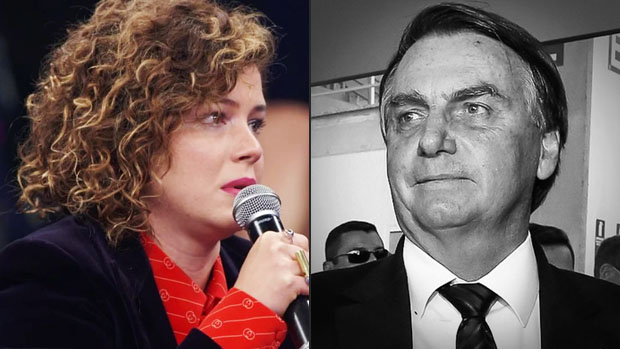 Leandra Leal e Jair Bolsonaro